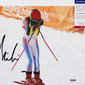 Mikaela Shiffrin 2026 Milan Olympics Signed Autograph 8x10 Photo With PSA/DNA COA AA