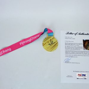 Mikaela Shiffrin 2018 Olympics Signed Autograph Collectible Gold Medal With PSA/DNA COA