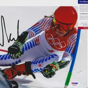 Mikaela Shiffrin 2026 Milan Olympics Signed Autograph 8x10 Photo PSA/DNA COA B