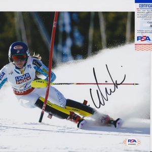 Mikaela Shiffrin 2026 Milan Olympics Signed Autograph 8x10 Photo PSA/DNA COA AB