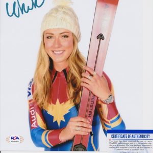 Mikaela Shiffrin 2026 Milan Olympics Signed Autograph 8x10 Photo PSA/DNA COA AC