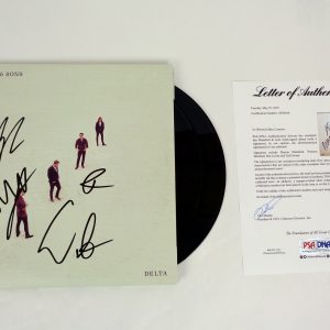 Mumford And Sons Full Band Signed Autograph Delta Vinyl Record Album PSA/DNA COA