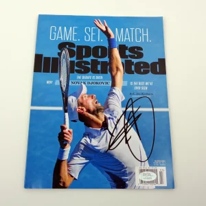 Share Novak Djokovic Tennis Signed Autograph Sports Illustrated Magazine With PSA/DNA COA