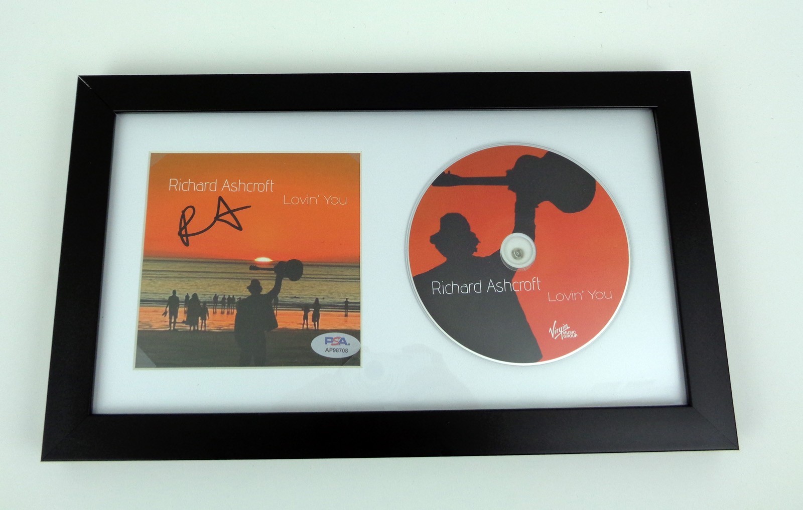 Richard Ashcroft The Verve Signed Autograph Lovin You CD Framed PSA/DNA COA
