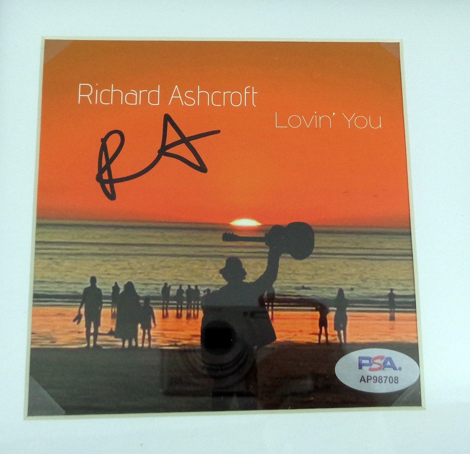 Richard Ashcroft The Verve Signed Autograph Lovin You CD Framed PSA/DNA COA