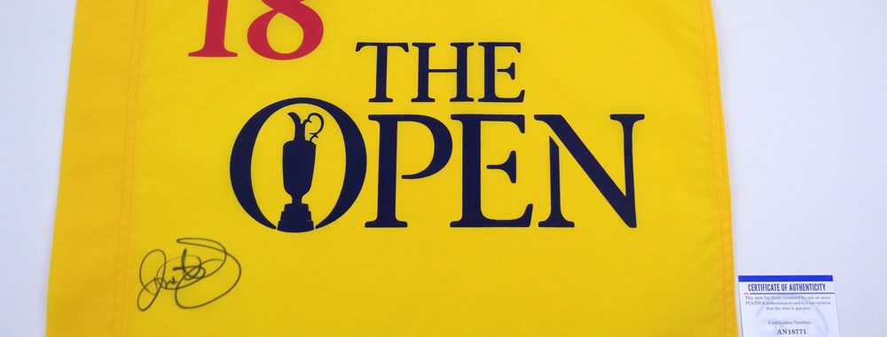 Rory McIlroy Signed Open Flag