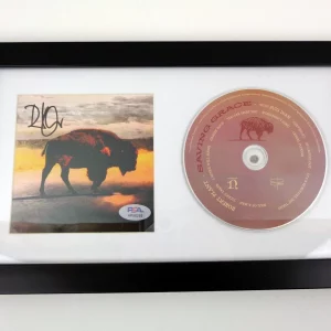Robert Plant Led Zeppelin Signed Autograph Saving Grace CD Framed With PSA/DNA COA