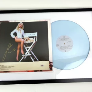 Sabrina Carpenter Signed Man's Best Friend Vinyl Record Album Framed With PSA/DNA COA