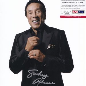 Smokey Robinson Motown Legend Signed Autograph 8x10 Photo With PSA/DNA COA #1