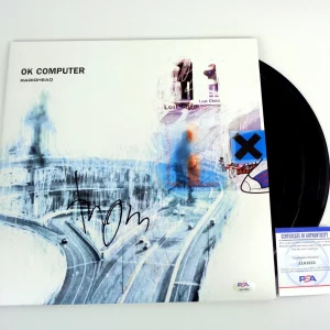 Thom Yorke Radiohead Signed Autograph OK Computer Vinyl Record Album With PSA/DNA COA