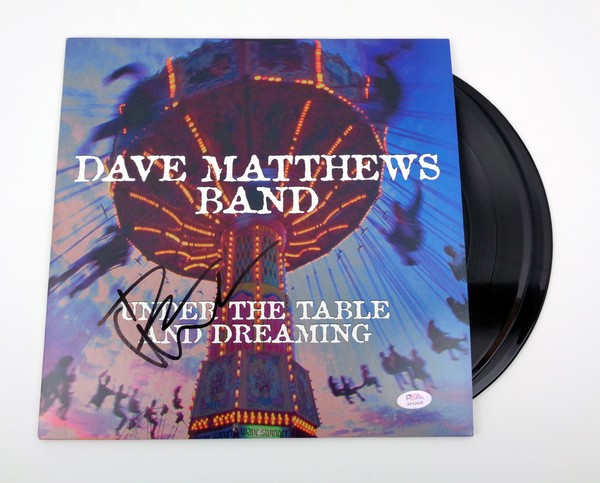 Dave Matthews Band Under the Table and Dreaming Signed Vinyl Record PSA/DNA COA