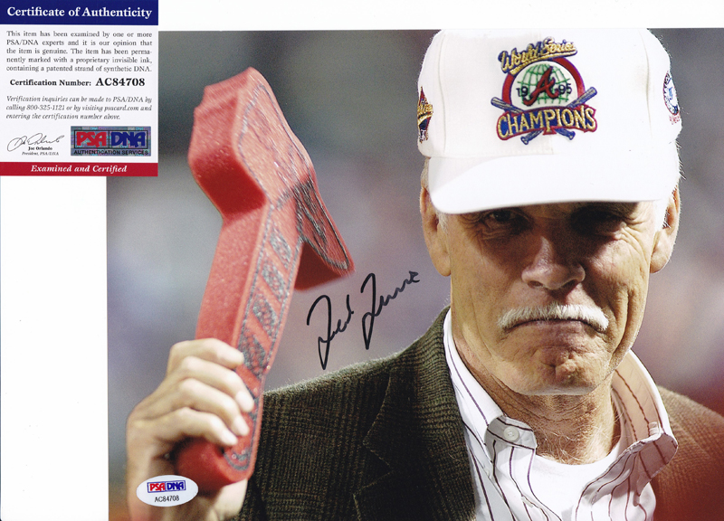 Ted Turner CNN Atlanta Braves Signed Autograph 8x10 Photo With PSA/DNA COA #5