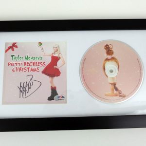 Taylor Momsen Signed Autograph The Pretty Reckless Christmas Grinch CD Framed With PSA/DNA COA B
