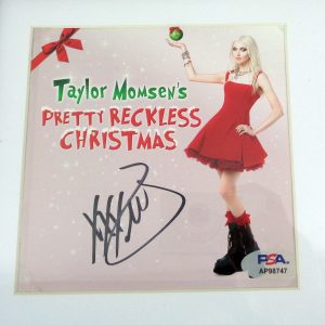 Taylor Momsen Signed Autograph The Pretty Reckless Christmas Grinch CD Framed With PSA/DNA COA B