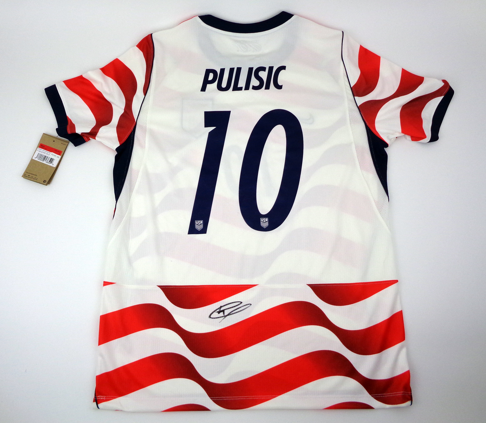 Christian Pulisic Captain America USA 2026 World Cup Signed Autograph Official Home Jersey With PSA/DNA COA