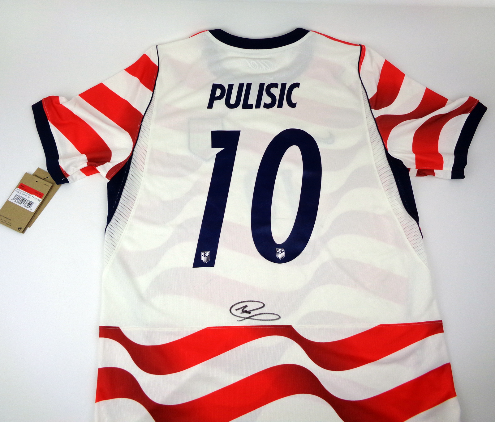 Christian Pulisic Captain America USA 2026 World Cup Signed Autograph Official Home Jersey With PSA/DNA COA