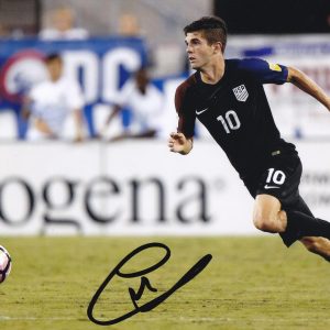 Christian Pulisic Captain America USA Soccer World Cup 2026 Signed Autograph 8x10 Photo With PSA/DNA COA A (Copy)