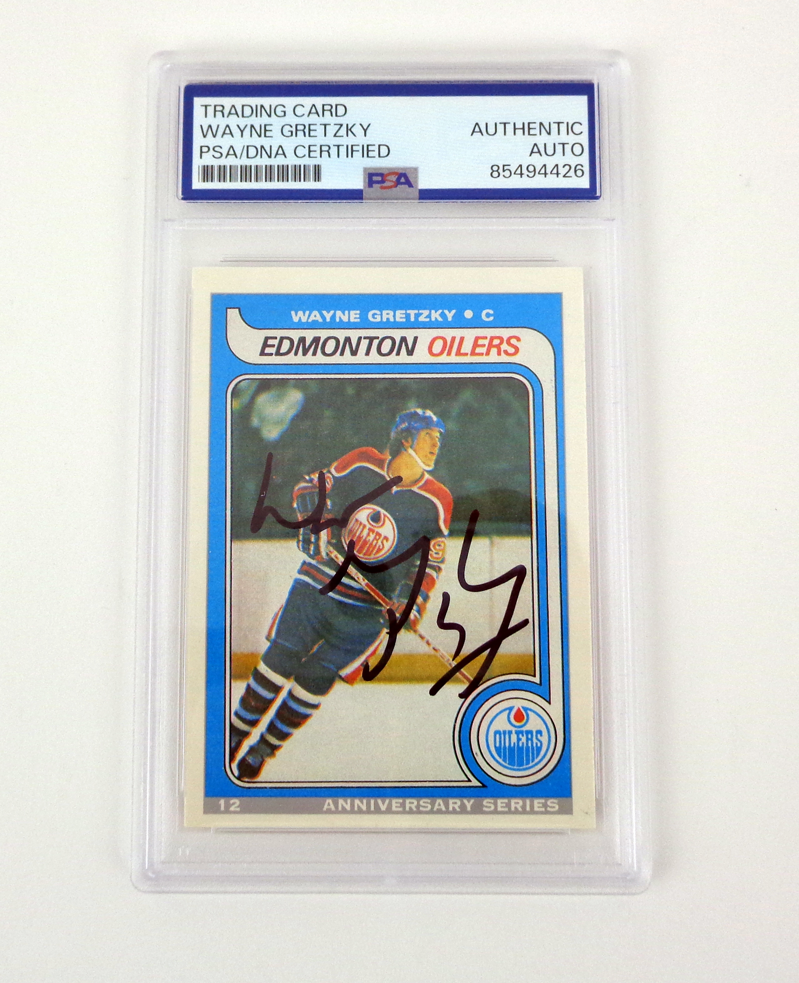 Wayne Gretzky Signed Auto 1992 25th Anniversary Series Of His Rookie Card With PSA/DNA COA