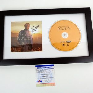 Andrea Bocelli Opera Signed Autograph Believe CD Framed With PSA/DNA COA D