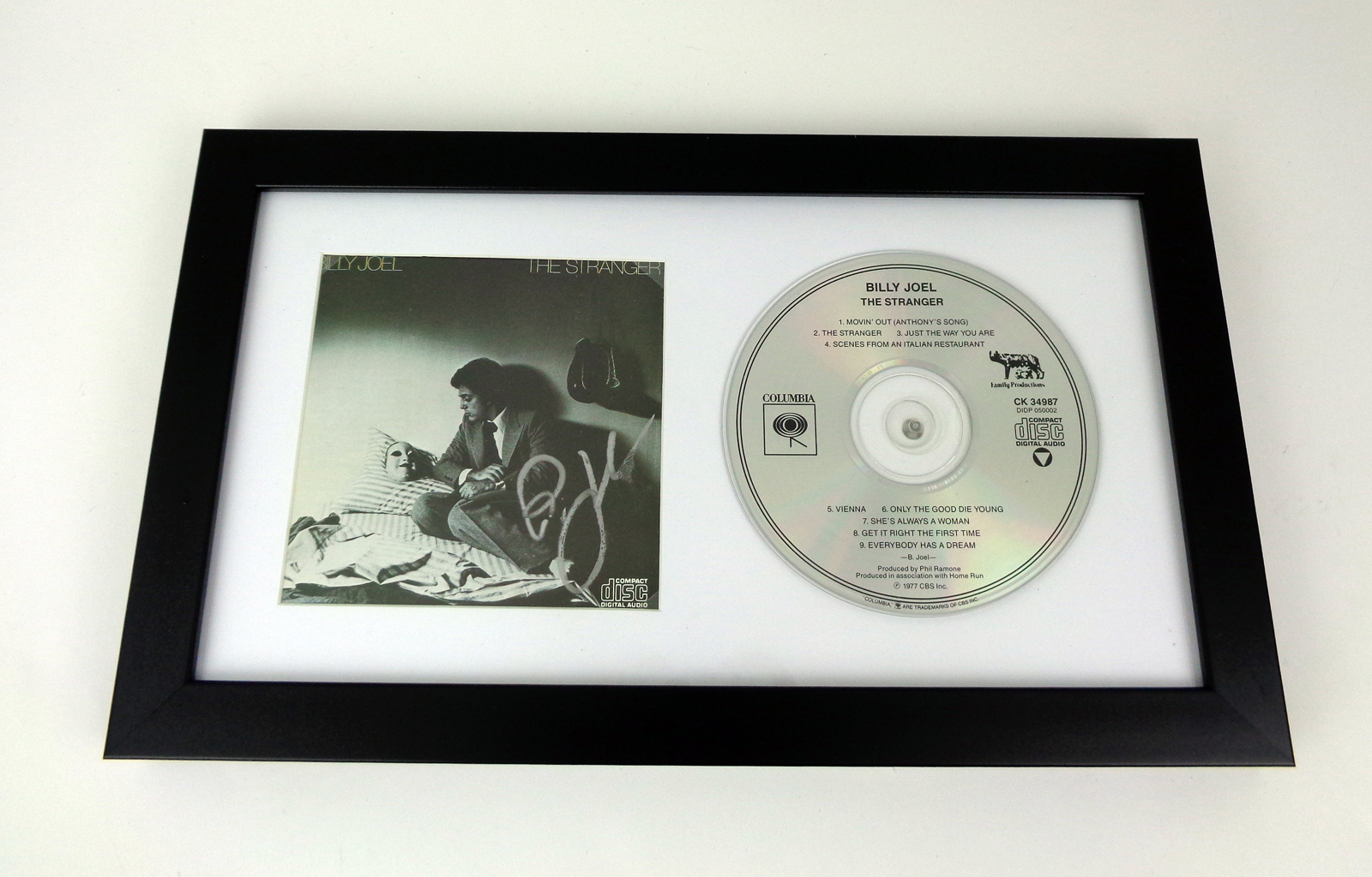 Billy Joel The Piano Man Signed Autograph The Stranger CD Framed With PSA/DNA COA