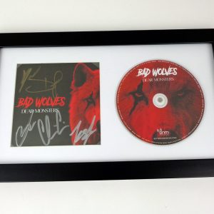 Bad Wolves Band Signed Autograph Dear Monsters CD Framed With PSA/DNA COA