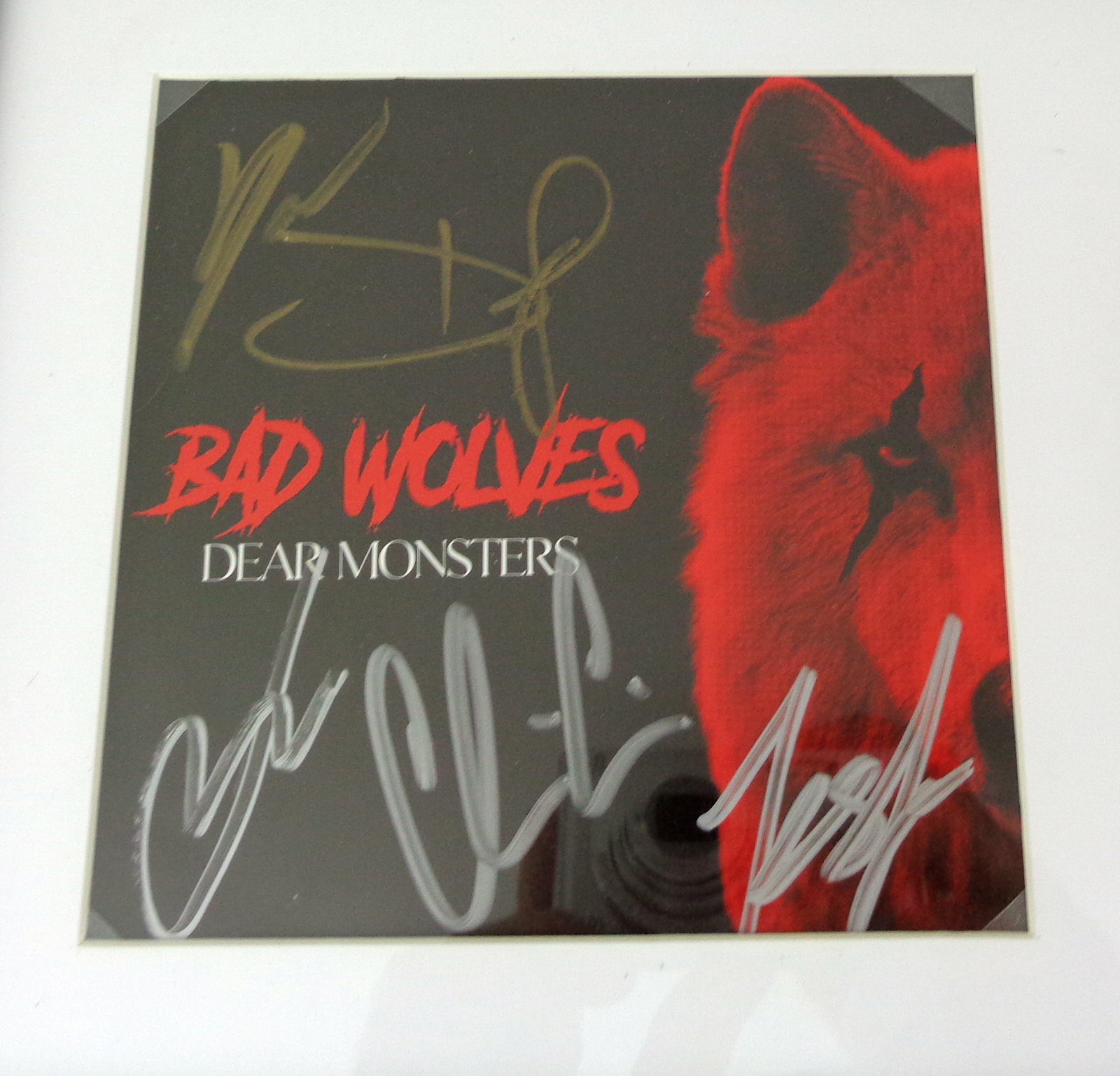 Bad Wolves Band Signed Autograph Dear Monsters CD Framed With PSA/DNA COA