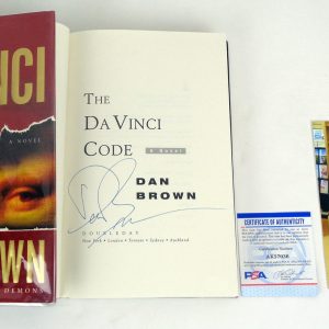 Dan Brown Signed Autograph The Da Vinci Code Book 1st Edition With PSA/DNA COA