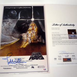 John Williams Composer Signed Autograph Star Wars Movie Poster With PSA/DNA COA