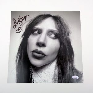Lady Gaga Legendary Musician Signed Autograph Record Insert Poster With PSA/DNA COA