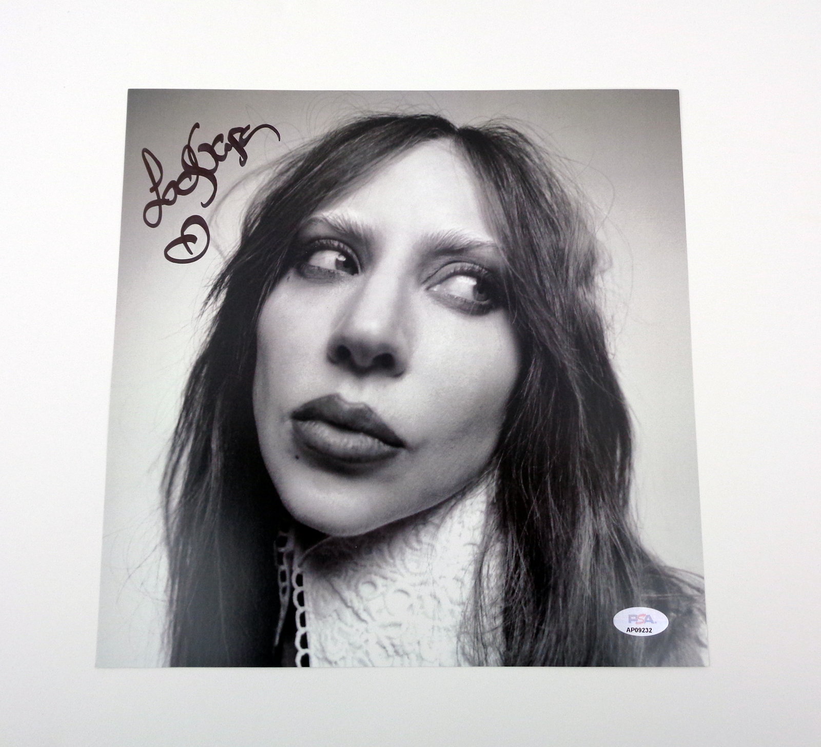 Lady Gaga Legendary Musician Signed Autograph Record Insert Poster With PSA/DNA COA