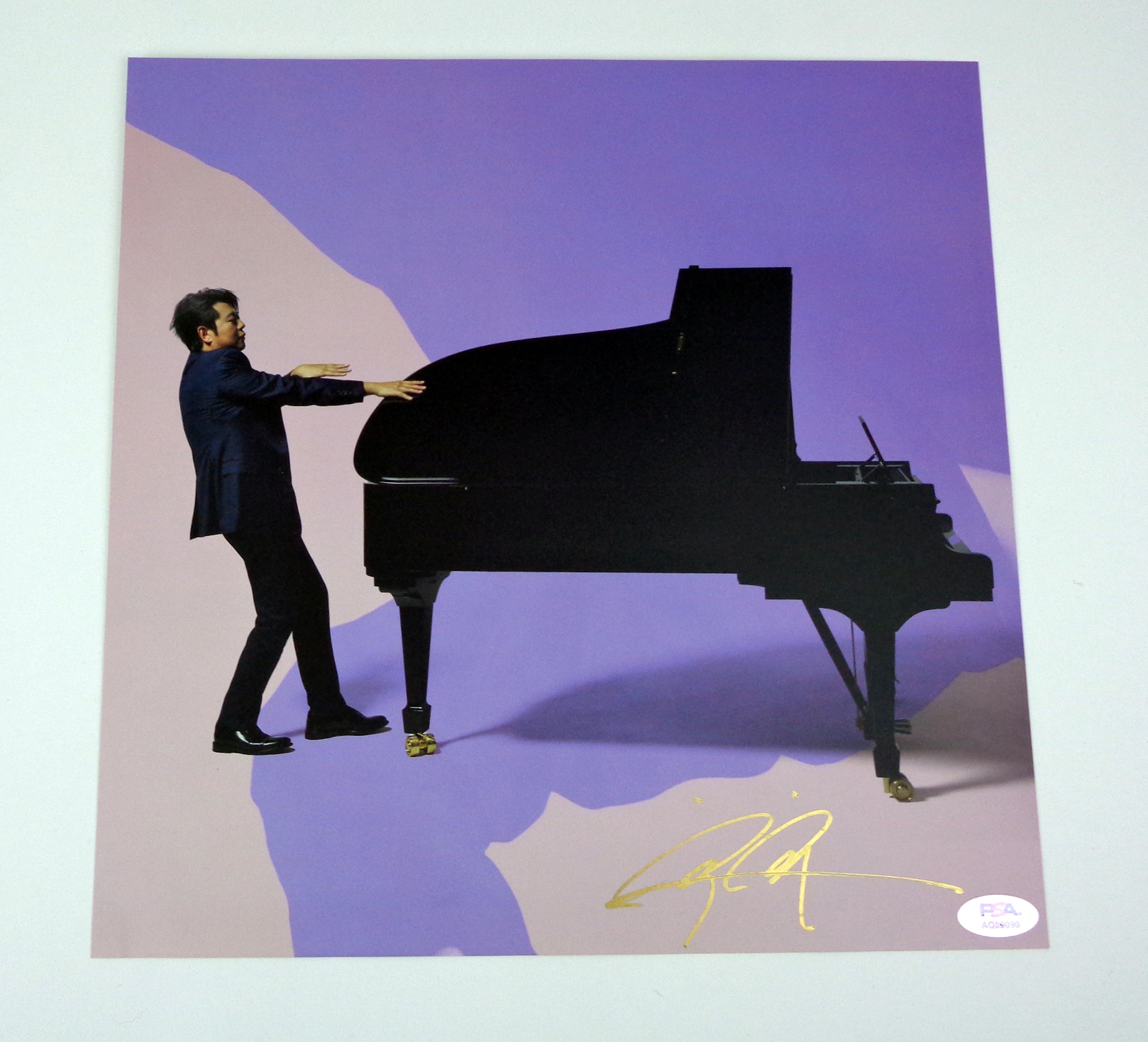 Lang Lang Classical Pianist Signed Autograph Record Insert Poster With PSA/DNA COA