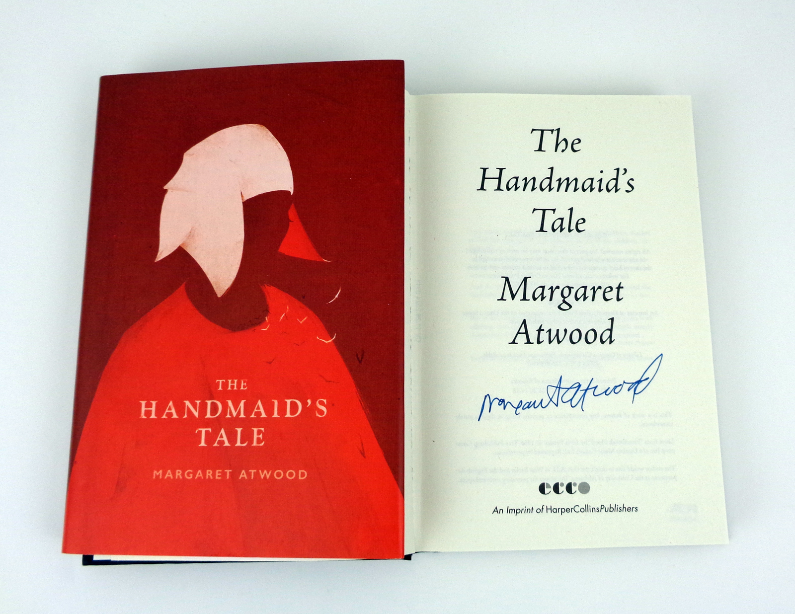 Margaret Atwood Signed Autograph The Handmaid's Tale Hardcover Book With PSA/DNA COA