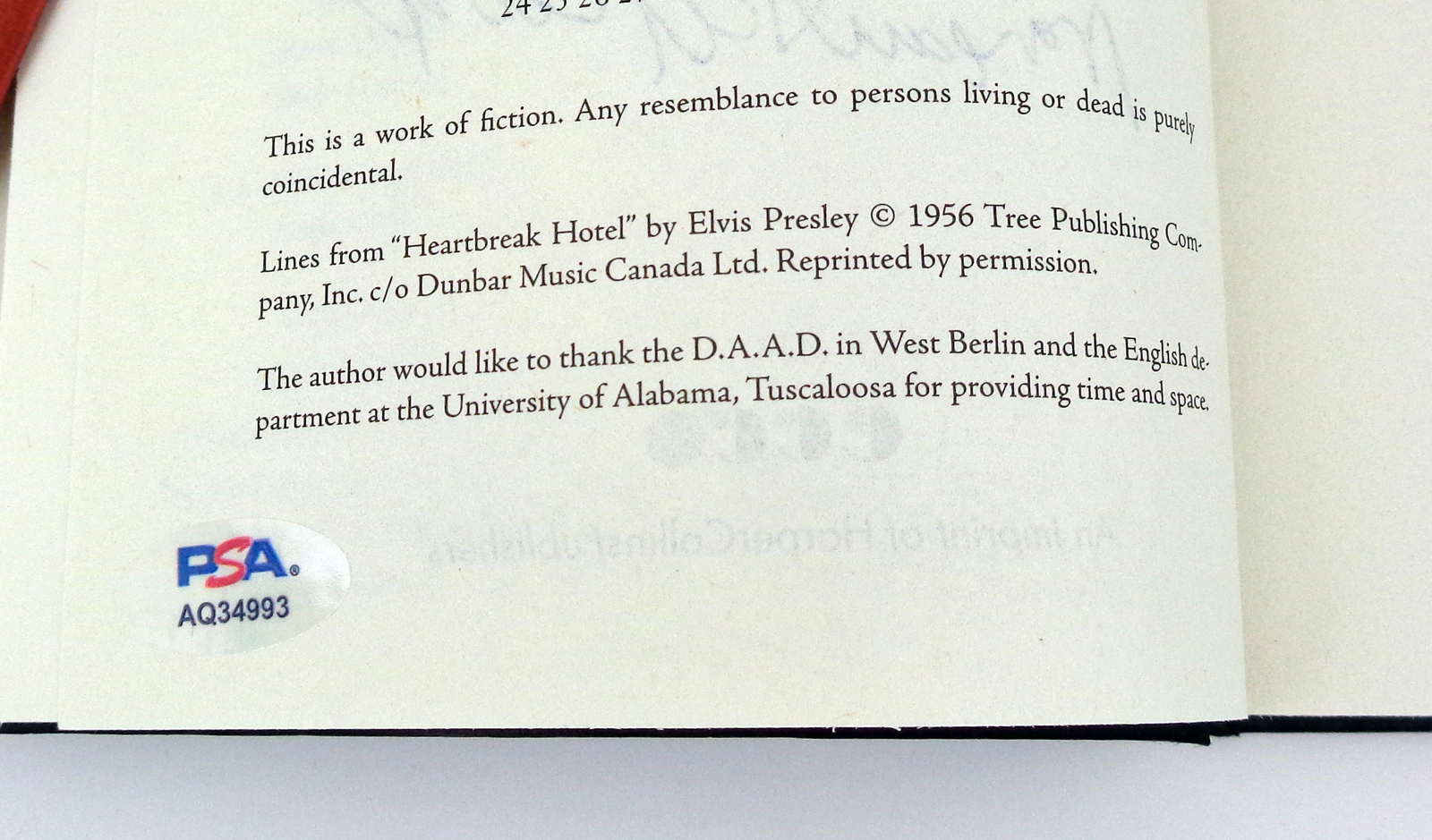Margaret Atwood Signed Autograph The Handmaid's Tale Hardcover Book With PSA/DNA COA