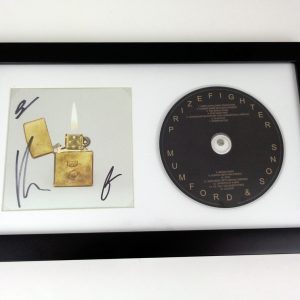 Mumford & Sons Band Signed Autograph Prizefighter CD Framed With PSA/DNA COA B