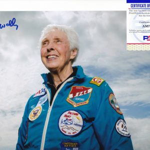 Wally Funk Blue Origin Astronaut Signed Autograph 8x10 Photo With PSA/DNA COA B
