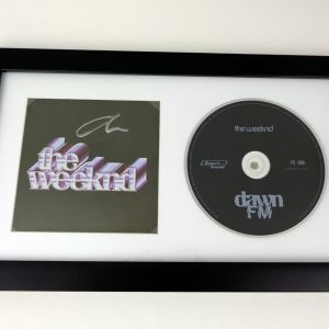 The Weeknd Signed Autograph Dawn FM CD Framed With PSA/DNA COA C