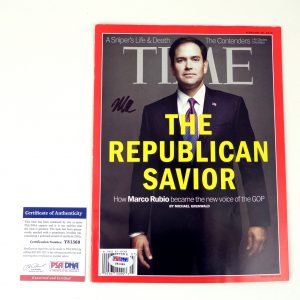 Marco Rubio Secretary of State Signed Autograph Time Magazine With PSA/DNA COA