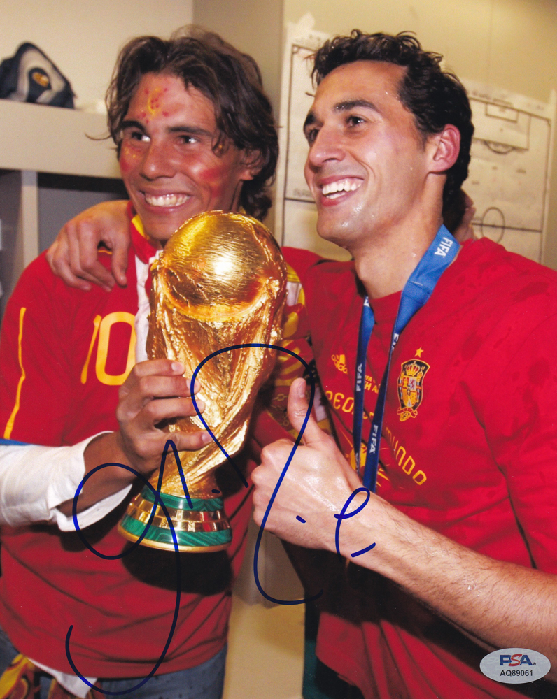 Alvaro Arbeloa Spain World Cup Signed Autograph 8x10 Photo With PSA/DNA COA C