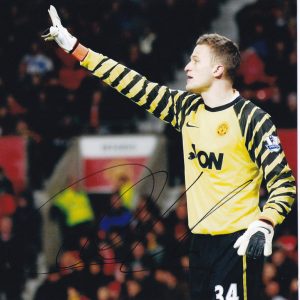 Anders Lindegaard Man United World Cup Signed Autograph 8x10 Photo With PSA/DNA COA B