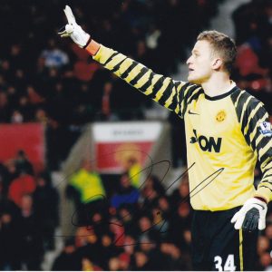 Anders Lindegaard Man United World Cup Signed Autograph 8x10 Photo With PSA/DNA COA B