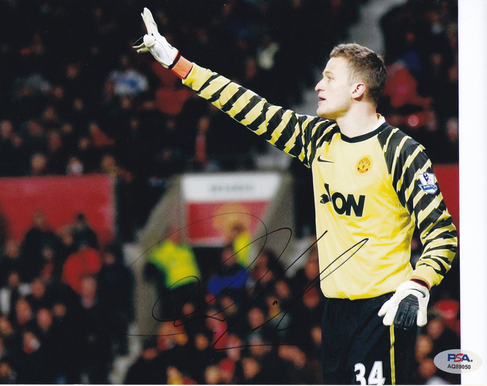 Anders Lindegaard Man United World Cup Signed Autograph 8x10 Photo With PSA/DNA COA B