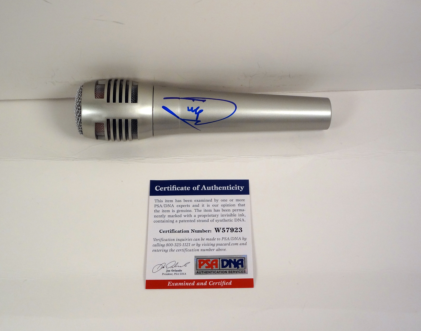 Barry Gibb The Bee Gees Signed Autograph Microphone With PSA/DNA COA