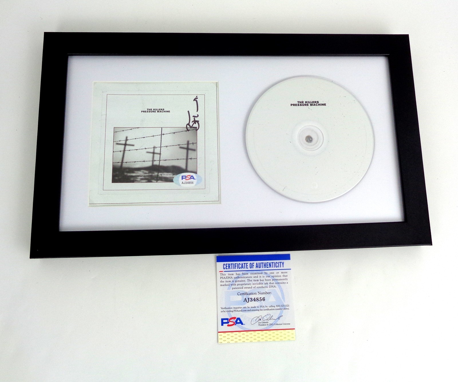 Brandon Flowers The Killers Signed Pressure Machine CD Framed With PSA/DNA COA B