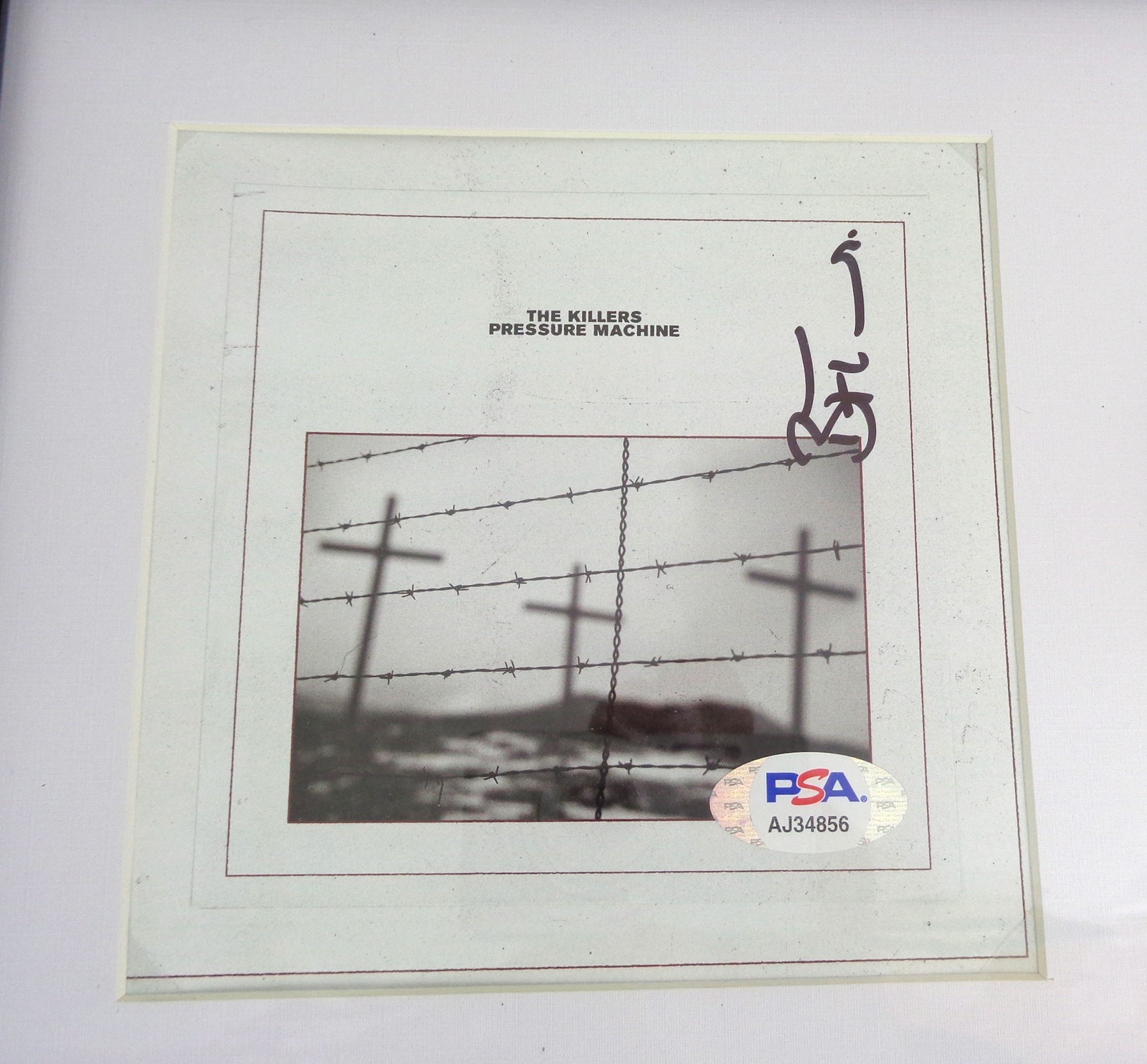 Brandon Flowers The Killers Signed Pressure Machine CD Framed With PSA/DNA COA B