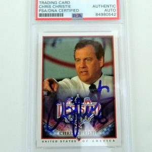 Chris Christie 2024 Signed Auto Decision 2016 Rookie Card RC With PSA/DNA COA A