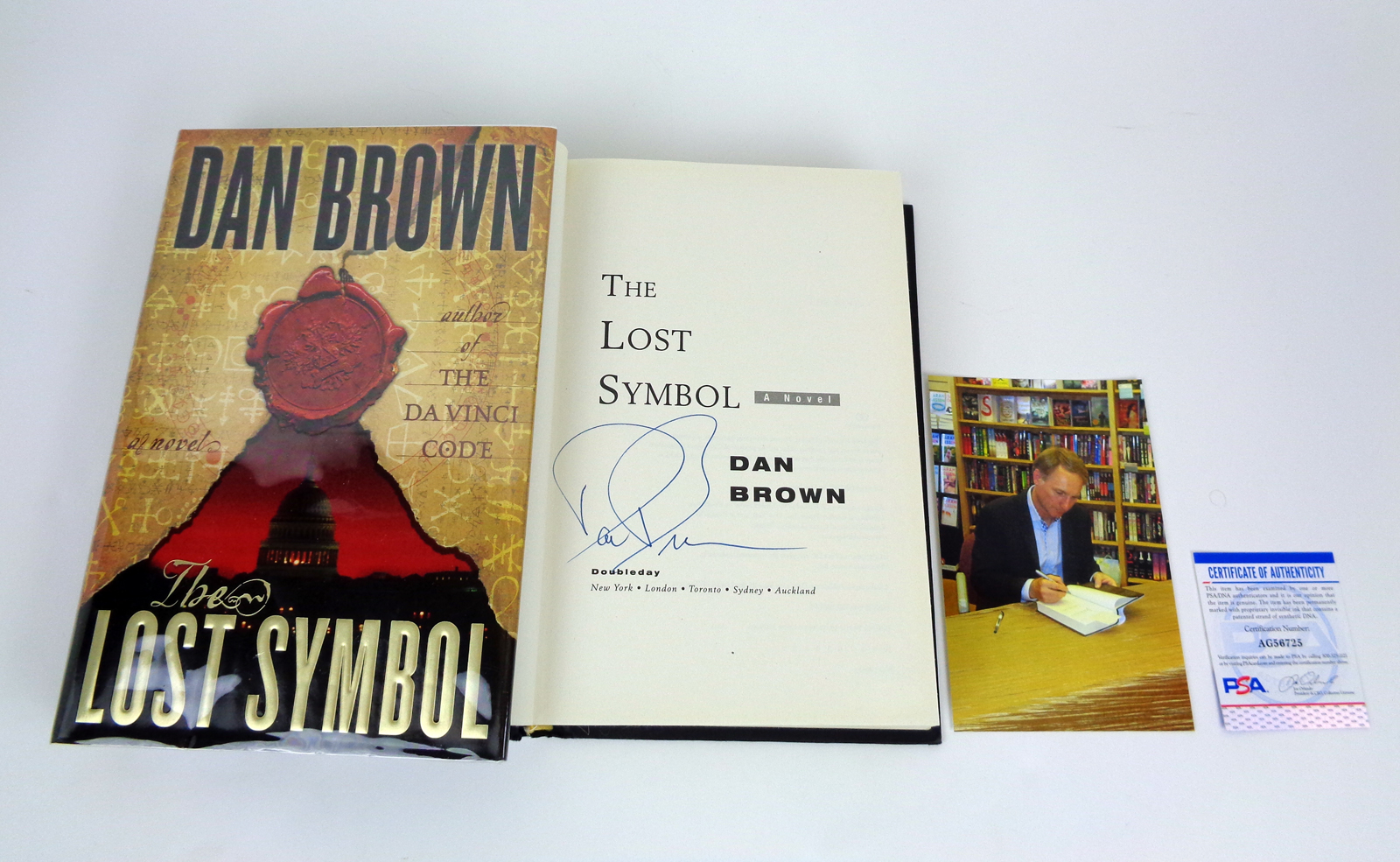 Dan Brown Signed Autograph The Lost Symbol 1st Edition Book With PSA/DNA COA