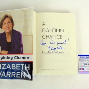 Elizabeth Warren 2020 Signed Autograph A Fighting Chance Book With PSA/DNA COA
