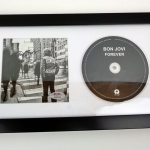 Jon Bon Jovi Signed Autograph Forever CD Framed With PSA/DNA COA B