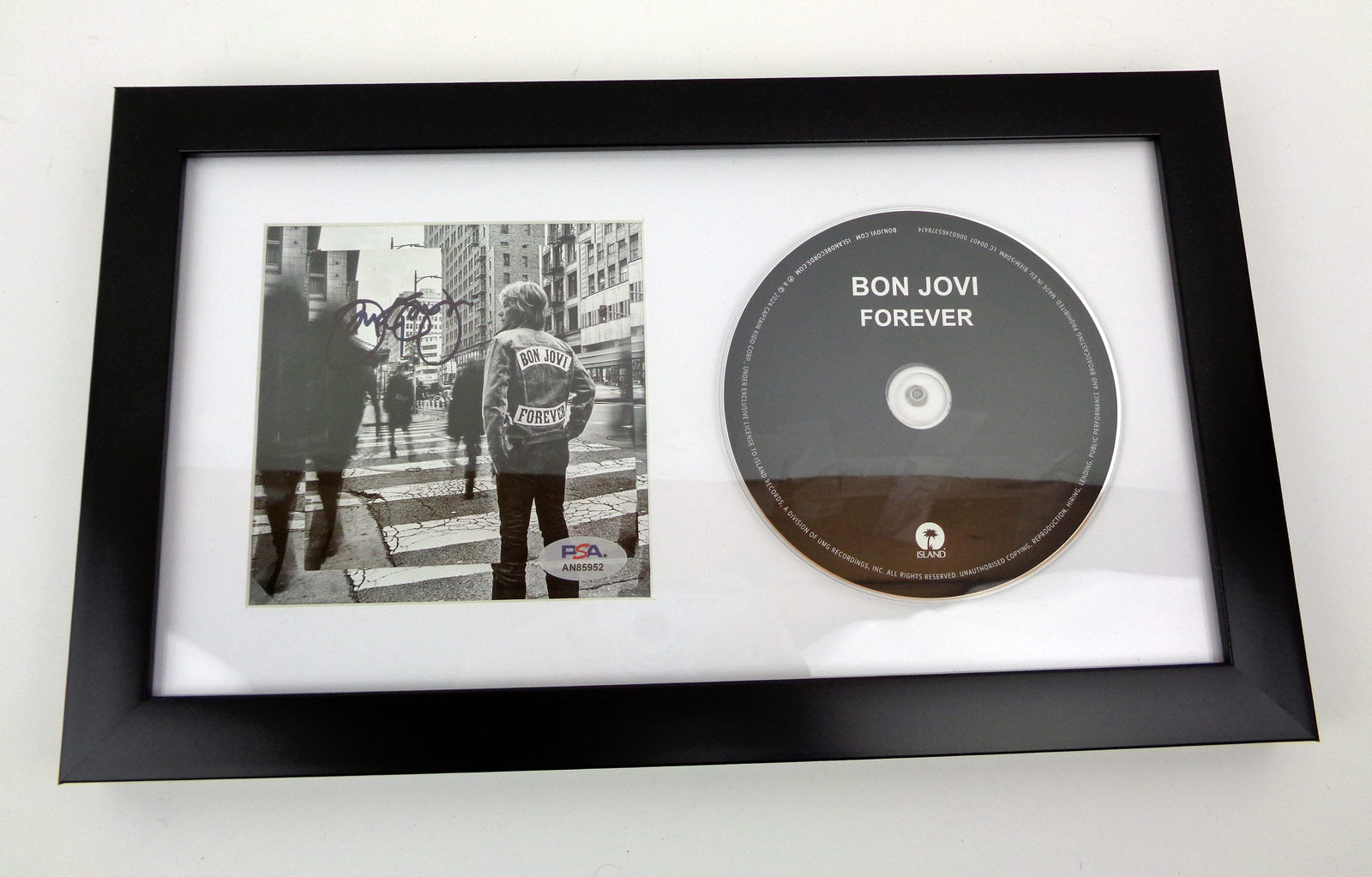 Jon Bon Jovi Signed Autograph Forever CD Framed With PSA/DNA COA B