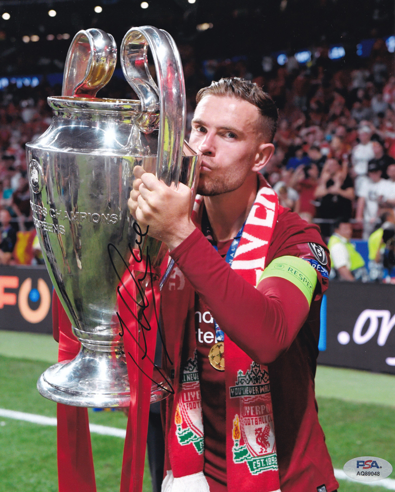 Jordan Henderson Liverpool England World Cup Signed Autograph 8x10 Photo With PSA/DNA COA B